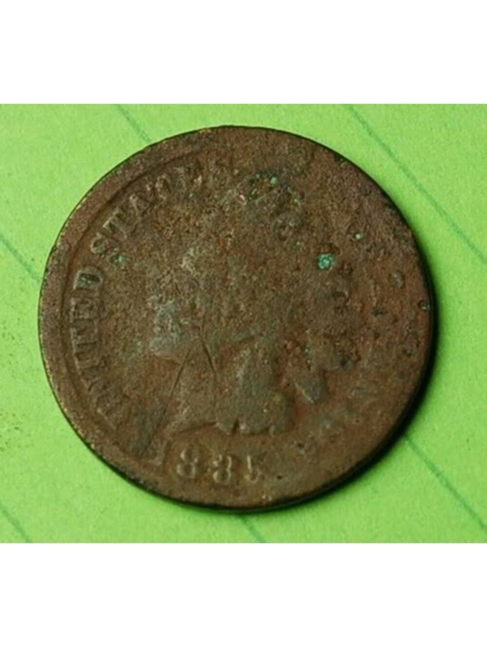 X154 1885 Indian Head Cent Penny 1c - Check Out Our eBay Store - old coin money